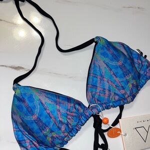 Mikoh Blue Bikini Top